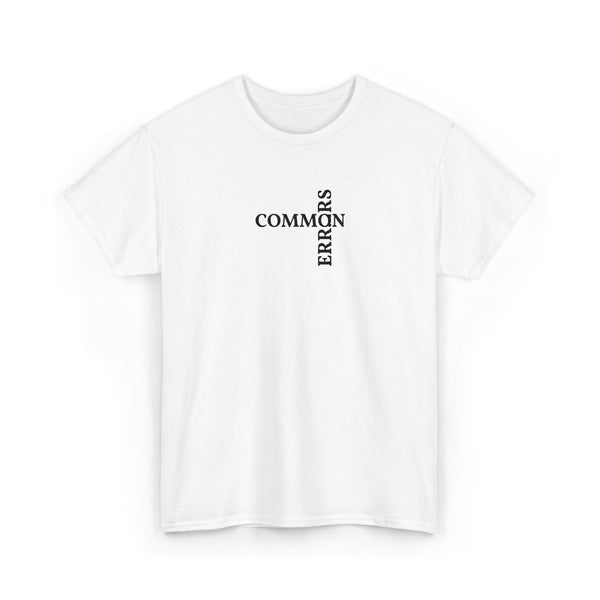 Common Errors Tee | Minimal Typography Shirt