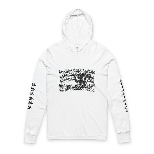 Statement | Hooded Gothic Skull Streetwear Long Sleeve Tee