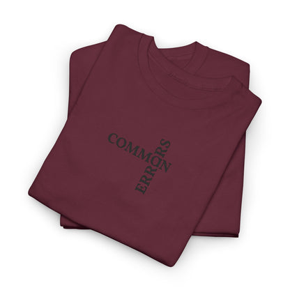 Common Errors Tee | Minimal Typography Shirt