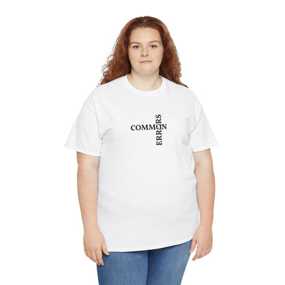 Common Errors Tee | Minimal Typography Shirt