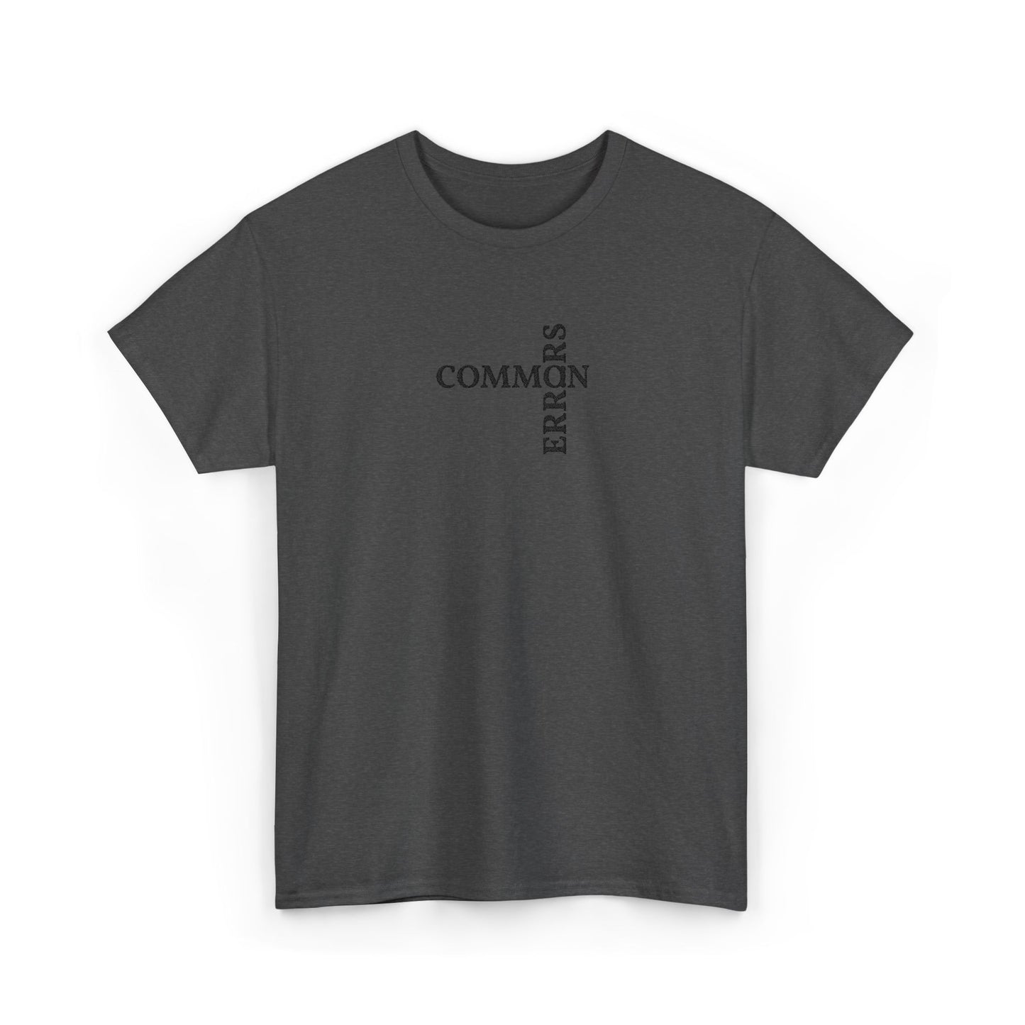 Common Errors Tee | Minimal Typography Shirt