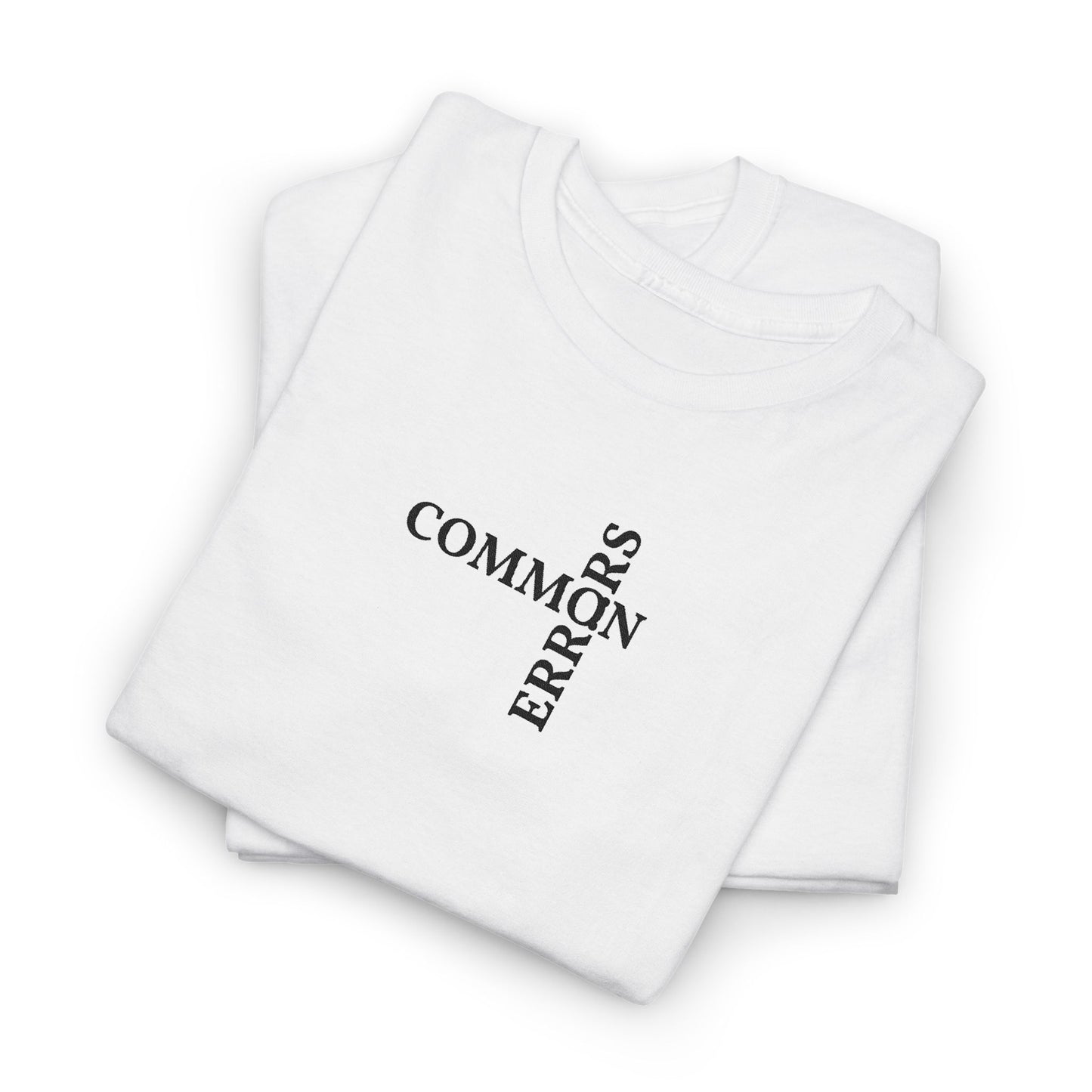 Common Errors Tee | Minimal Typography Shirt