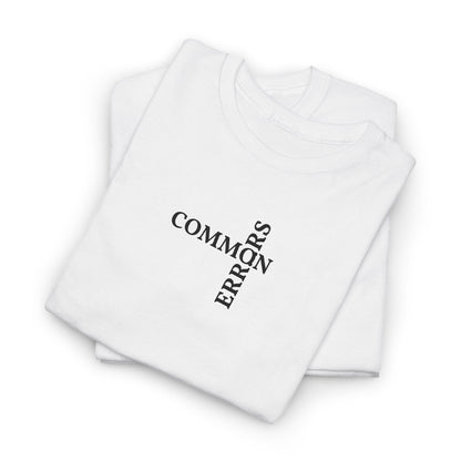 Common Errors Tee | Minimal Typography Shirt